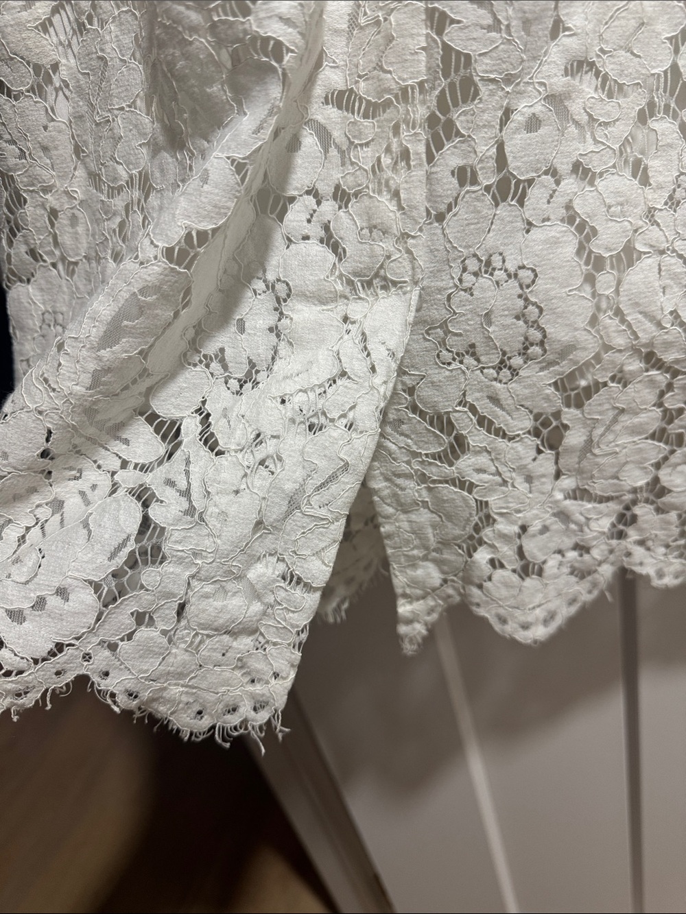 Ivory Lace Cap-Sleeve Midi Dress - Ann Taylor - Picture 7 of 9